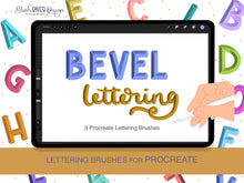 Load image into Gallery viewer, Bevel Lettering Procreate Brush Pack