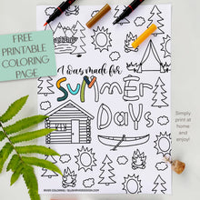 Load image into Gallery viewer, Made For Summer Days Coloring Page