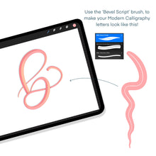 Load image into Gallery viewer, Bevel Lettering Procreate Brush Pack