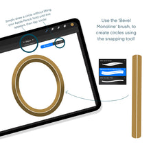 Load image into Gallery viewer, Bevel Lettering Procreate Brush Pack