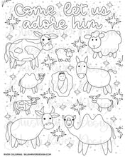 Load image into Gallery viewer, Come Let Us Adore Him - Coloring Page