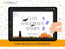 Load image into Gallery viewer, Cute Halloween Procreate Brush Stamps