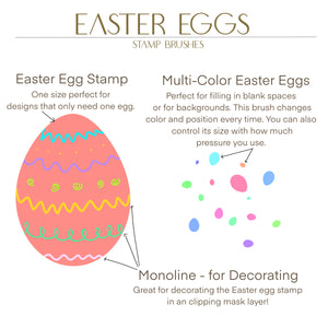 Easter Eggs - Mini Procreate Brush Pack