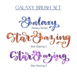 Galaxy Script Procreate Brush Pack