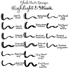 Load image into Gallery viewer, Highlight and Streak Lettering Procreate Brushes