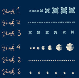 Rhinestone & Cross-stitch Art and Lettering Procreate Brushes