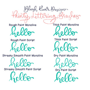 Painty Lettering Procreate Brushes