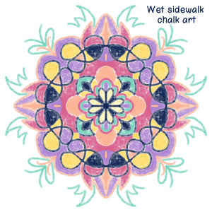 Wet Sidewalk Chalk Procreate Brush Set