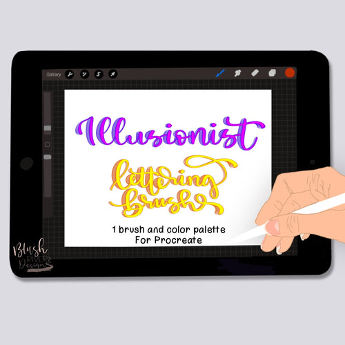 Illusionist Script Procreate Brush