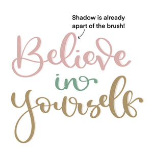 Shadow Procreate Lettering Brushes