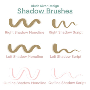 Shadow Procreate Lettering Brushes