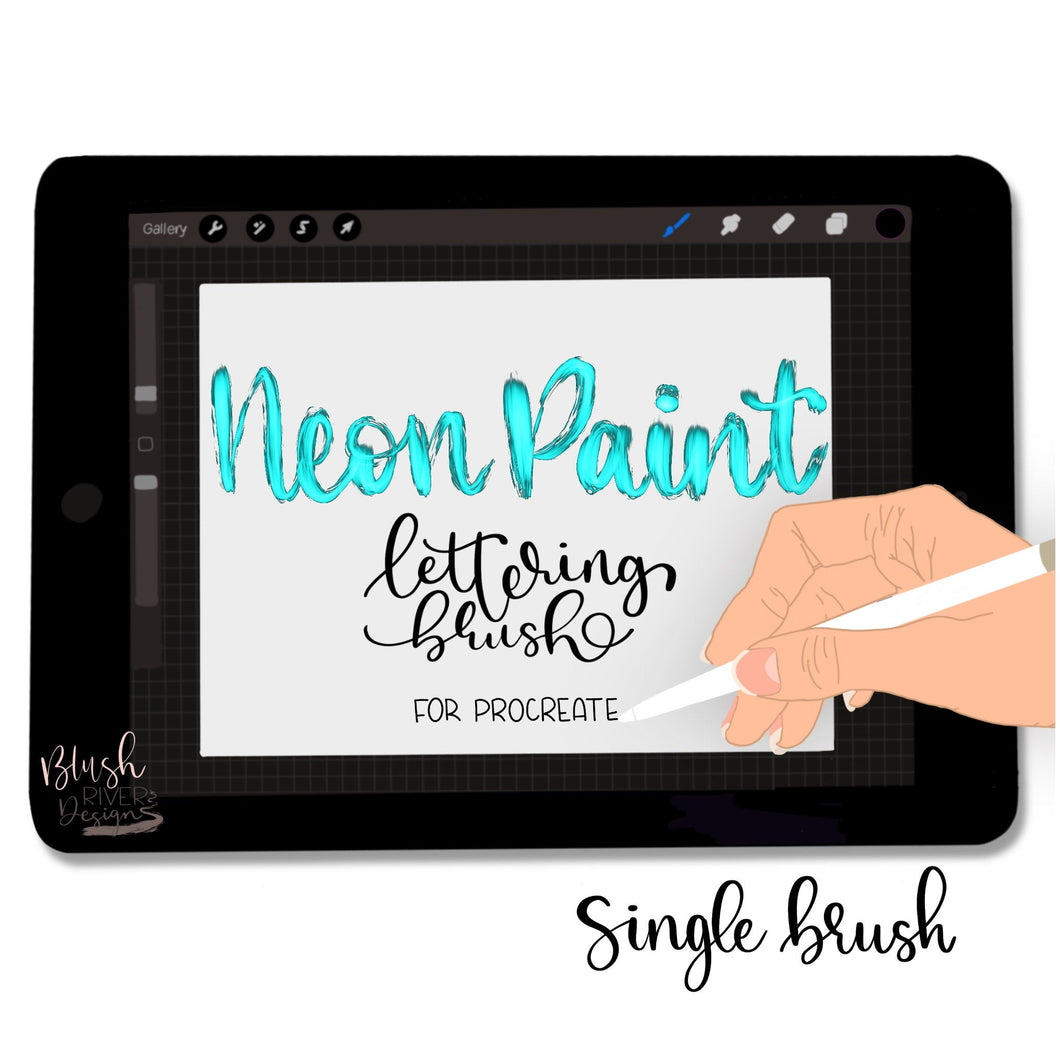 Neon Paint Procreate Brush