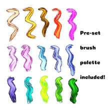 Load image into Gallery viewer, Neon Paint Procreate Brush