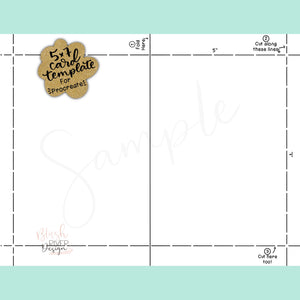 5" x 7" Procreate Card Template