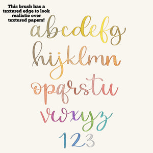 Foil Script - Procreate Brushes