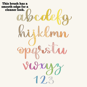 Foil Script - Procreate Brushes