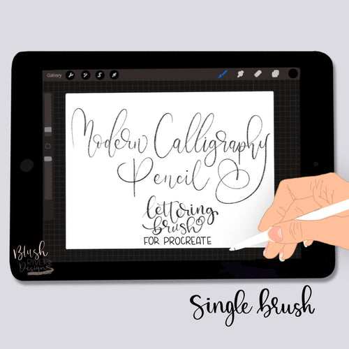 Modern Calligraphy Pencil Procreate Brush