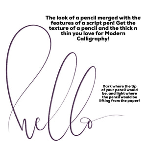 Modern Calligraphy Pencil Procreate Brush