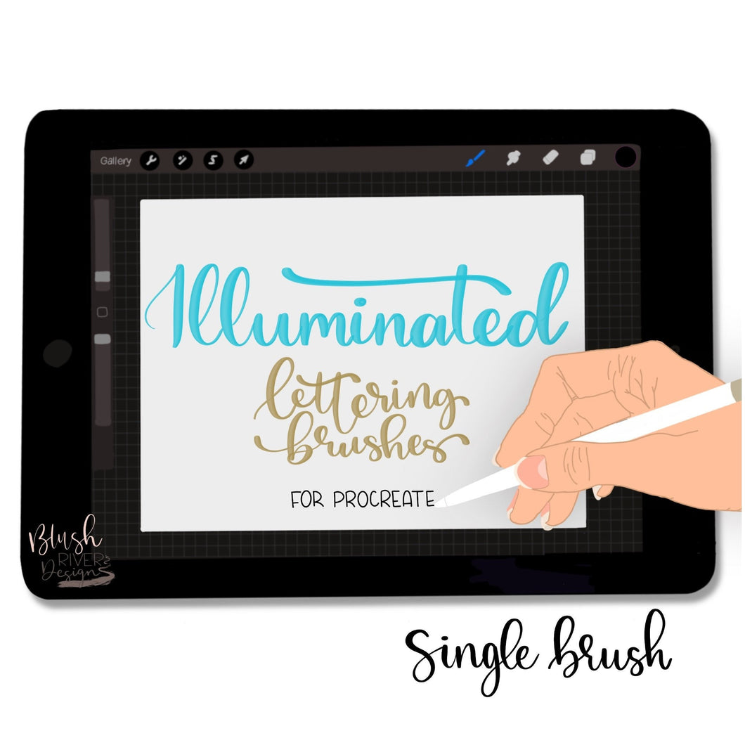 Illuminated Script Procreate Brush
