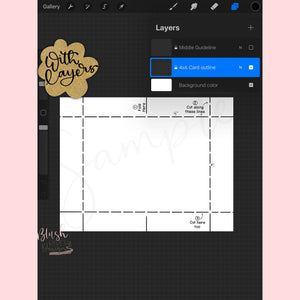 4"x6" Procreate Card Template