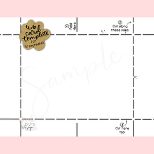4"x6" Procreate Card Template