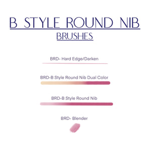 B Style Round Nib Procreate Brush