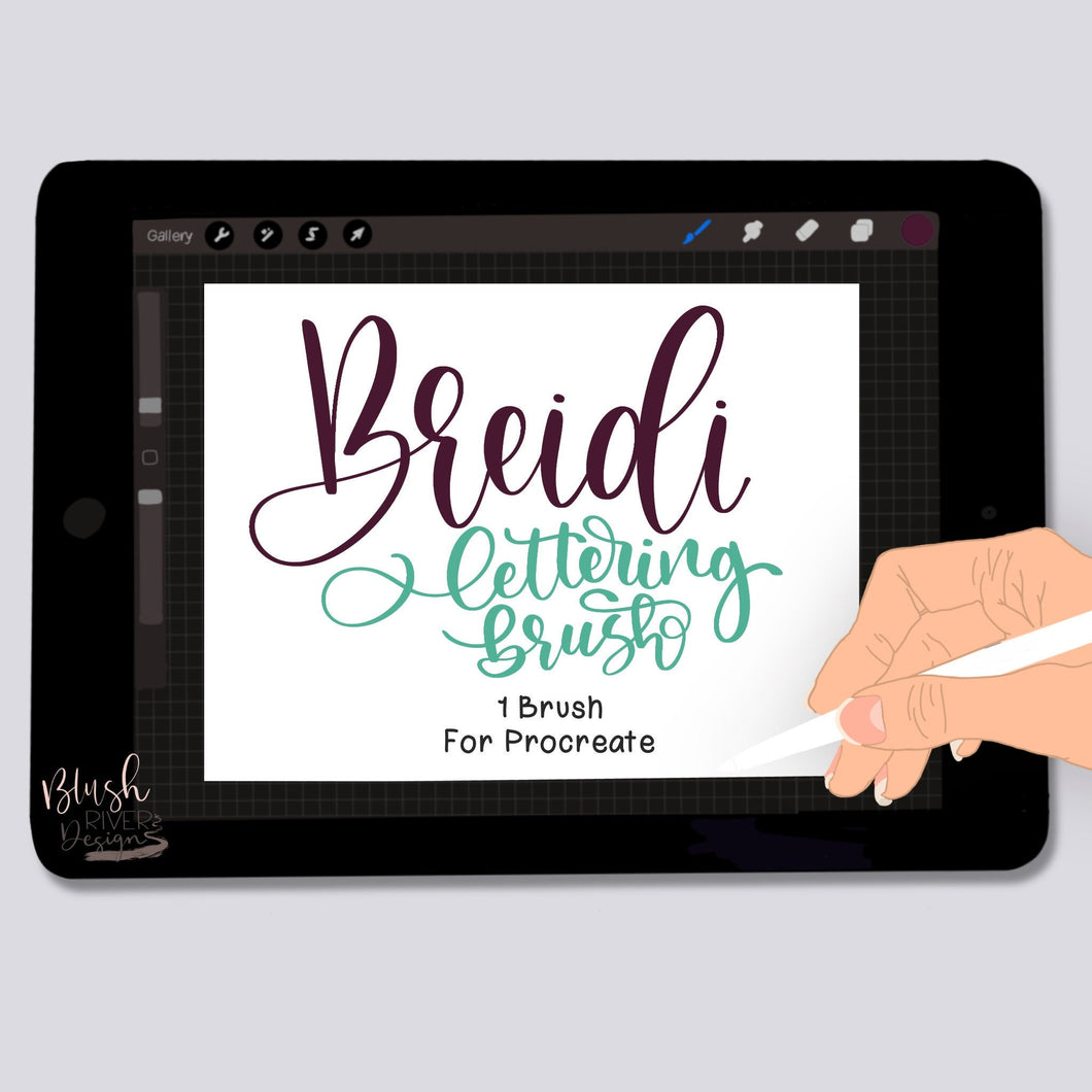 Breidi Script Procreate Brush