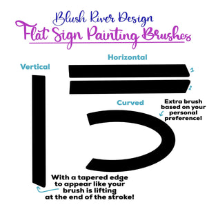 Flat Sign Painting Procreate Brush Set