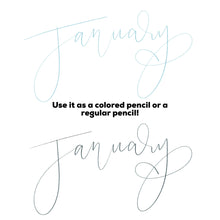 Load image into Gallery viewer, Modern Calligraphy Pencil Procreate Brush Bundle