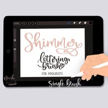 Load image into Gallery viewer, Shimmer Script Procreate Brush