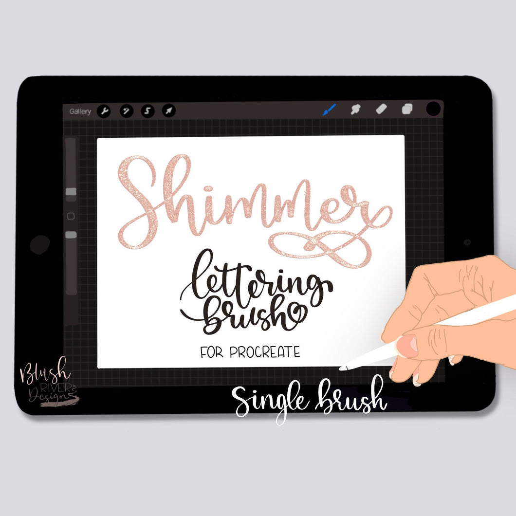 Shimmer Script Procreate Brush