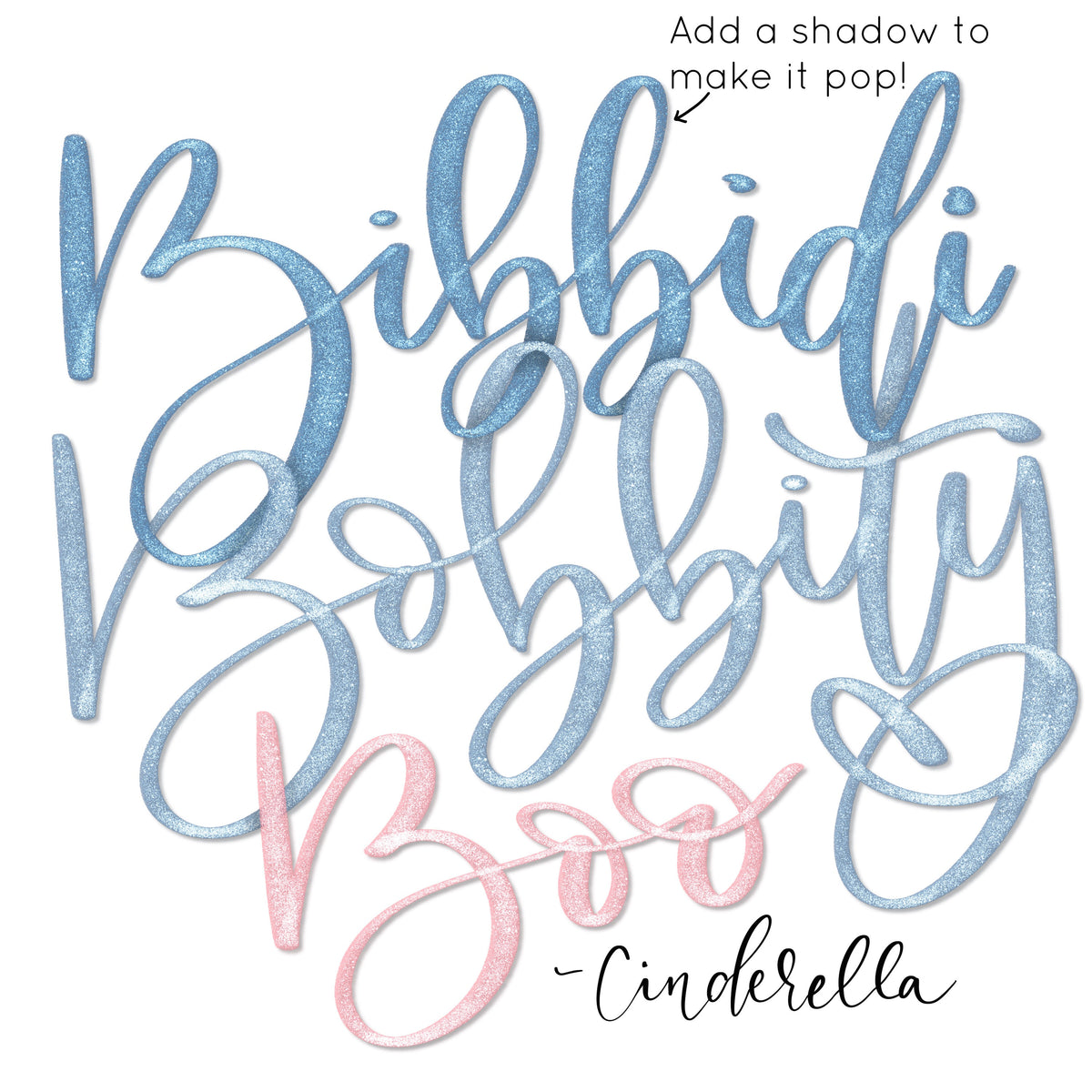 Shimmer Script Procreate Brush – Blush River Design