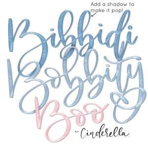 Shimmer Script Procreate Brush
