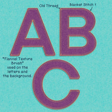 Load image into Gallery viewer, Blanket Stitch Art and Lettering Procreate Brushes