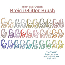 Load image into Gallery viewer, Breidi Glitter Script Procreate Brush