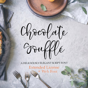 Chocolate Soufflé Font - OTF, TTF and Web Font Files