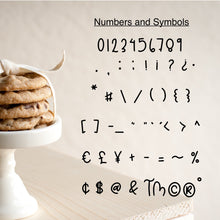 Load image into Gallery viewer, Caramel Cookies Font - OTF, TTF and Web Font Files