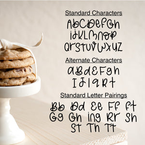 Caramel Cookies Font - OTF, TTF and Web Font Files