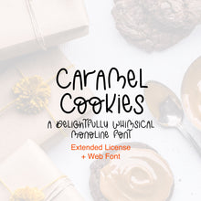 Load image into Gallery viewer, Caramel Cookies Font - OTF, TTF and Web Font Files