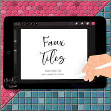 Load image into Gallery viewer, Faux Tile Procreate Brushes