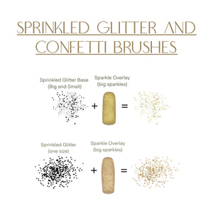 Sprinkled Glitter and Confetti Procreate Brush Set