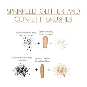 Sprinkled Glitter and Confetti Procreate Brush Set