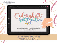 Load image into Gallery viewer, Color Shift Watercolor Procreate Brushes