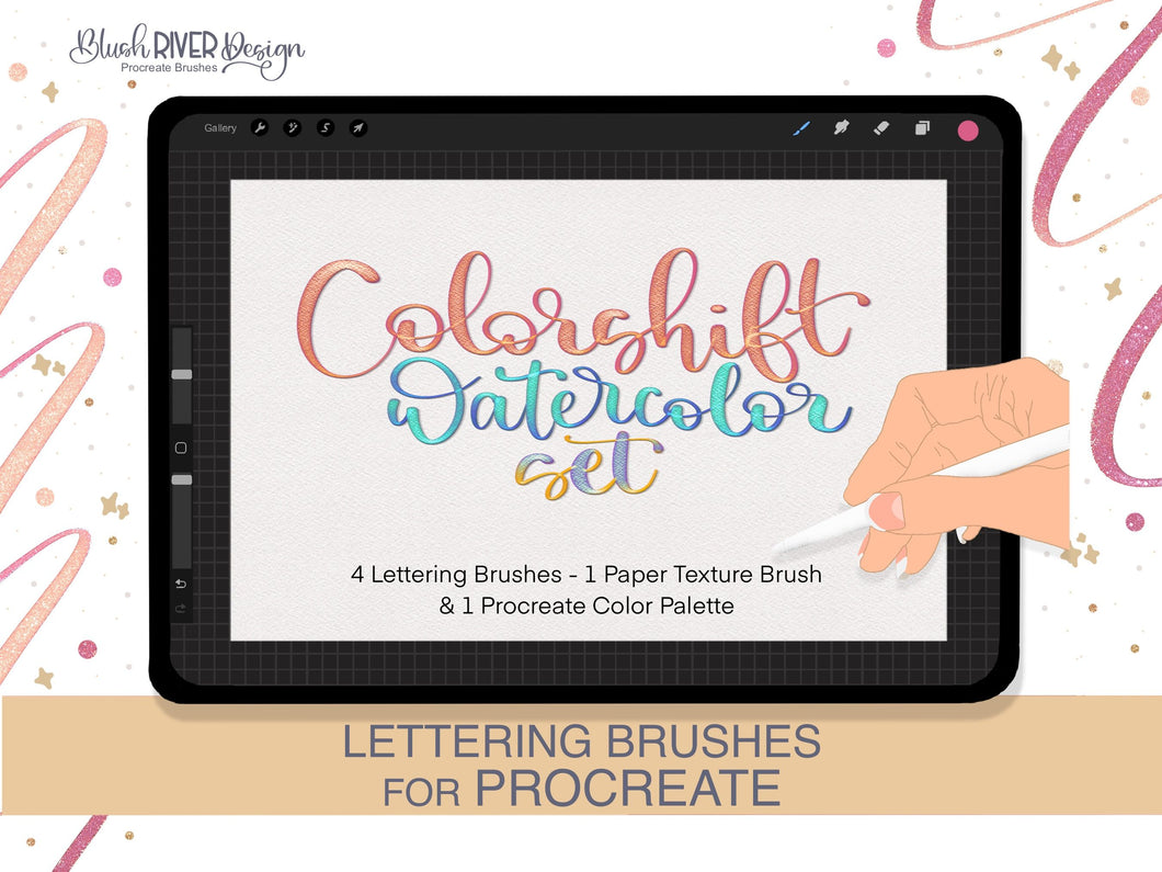Color Shift Watercolor Procreate Brushes