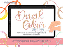 Load image into Gallery viewer, Dual Color Script Procreate Brush Pack