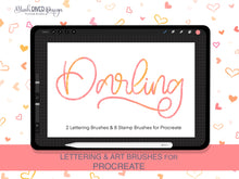 Load image into Gallery viewer, Darling - Lettering, Art and Stamp Procreate Brushpack