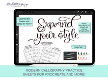 Load image into Gallery viewer, Expand Your Style - Modern Calligraphy Practice Sheets