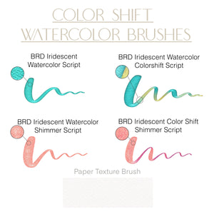 Color Shift Watercolor Procreate Brushes