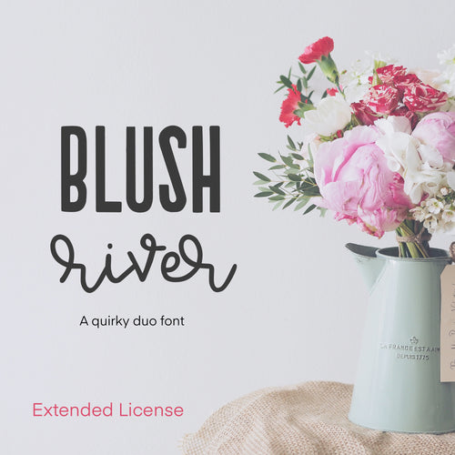 Blush River Font Duo - OTF, TTF and Web Font Files