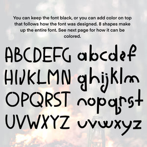 Summer Camp Paint Font - OTF & TTF